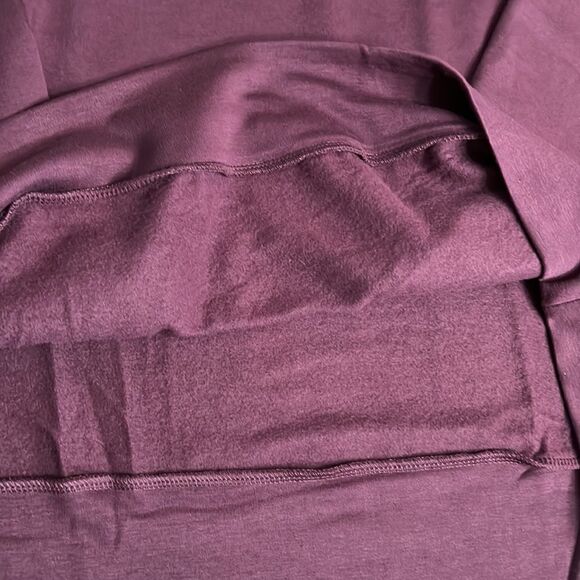 NWT EDDIE BAUER Women’s Sweatshirt Large Ultrasoft Crewneck Soft Stretch Purple - Picture 7 of 9
